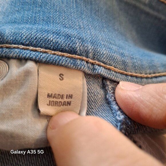 Style & Co Womens Wide Crop Jeans Blue Denim Size 16 Boho Classic - Picture 9 of 9